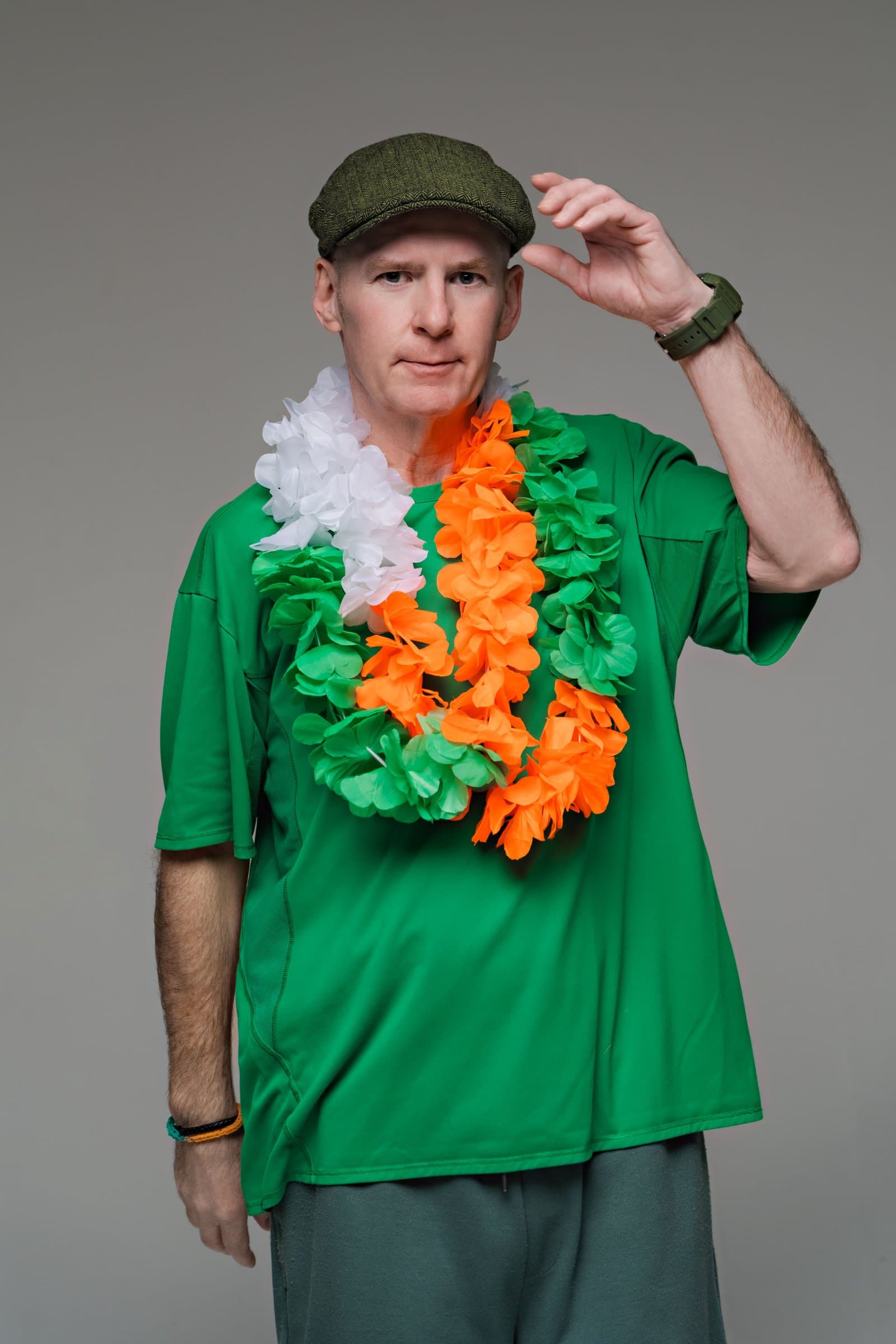 Hugh Mc Enaney — character portrait with Irish-themed styling